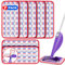 7 PACK Reusable Mop Pads for Flash Powermop, Power Mop Refills Microfiber Mop Pads Machine Washable Up to 100 Times Wet Dry Use for All Floor Types