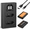 K&F Concept 2-Pack NP-BX1 Battery and Charger Set, Compatible with Sony ZV-1, ZV-1F, DSC-RX100, DSC-RX100 VII, RX100VA, RX100 VI, RX1R II, HX90V, HX50, WX350, AS100V, HX80, HX95, HX99