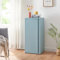 [en.casa] Metallschrank Burlöv Aktenschrank mit Einer Tür Büroschrank 2 höhenverstellbare Ablagen Ordnerschrank 88 x 40 x 35 cm Graublau Spind Schrank