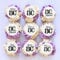 Blumomon 40 Pcs Edible 80th Birthday & Anniversary Cake Toppers - Gold