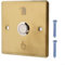 Feegow Doorbell Cover Plate, Stainless Steel Doorbell Panel, Doorbell Button Cover Chime Guard Plate, Door Access Control System Exit Button Door Push(Gold)