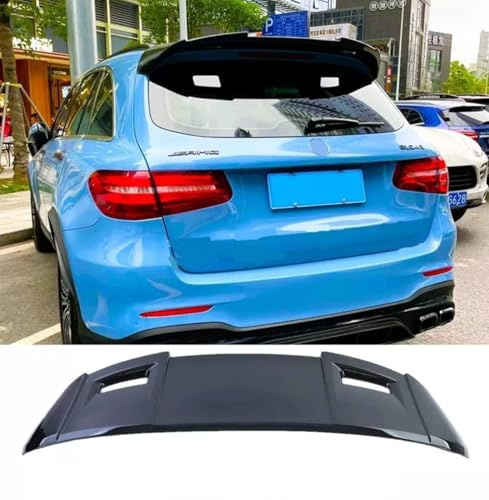 For Auto Perfectionists UK Rear Roof Boot Spoiler Compatible With Mercedes GLC Class SUV GLC63 X253 2015+ ABS Gloss Black