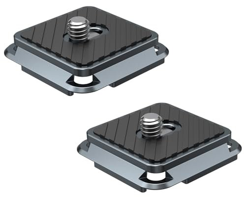 Quick Release Plate for LeapLumin Clamp, Aluminum 1/4” Screw Camera Tripod Mount Plate, Arca-Swiss Rail Design Compatible with DSLR Tripod Ball Head