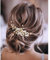 Haarschmuck Hochzeit, Braut Silberhochzeit für die Haarschmuck Braut – Kristall Haarrebe mit Blume und Blatt Design, eleganter Kopfschmuck für Hochzeiten und besondere Anlässe (Golden)