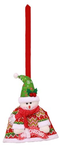 Amosfun Einzigartiges Schneemann-Besen-Set Weihnachtsparty-Requisiten Schneemann-gnom für Weihnachtsdekor