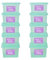 Wham Plastic Storage Boxes With Lids Home Office Stackable Nestable Container Box, 25L Easy fit Underbed Protective Storage Box, 42.5 x 33 x 25.5 cm - Tint Spearmint (Set of 10)