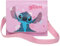 Disney Stitch & Angel Girls - Bolso de hombro rosa - Película oficial de Lilo & Stitch | Bonita bolsa cruzada para niños y adolescentes | Regalos para niñas | Correa larga ajustable, Pink, One Size