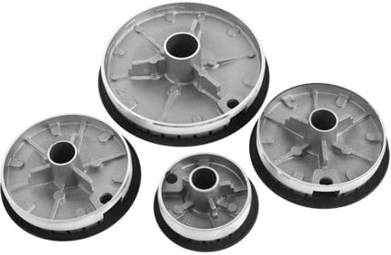 SHINEOFI Stove Accessories Cooker Hat Set Gas Stove Burner Flame Covers for Double Burner Electric Cooktop Concave Surface Flame Cap Replacement