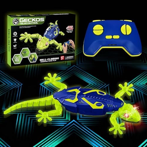 HILKKET Gecko Wandflitzer RC, Fluoreszierende Eidechse Spielzeug