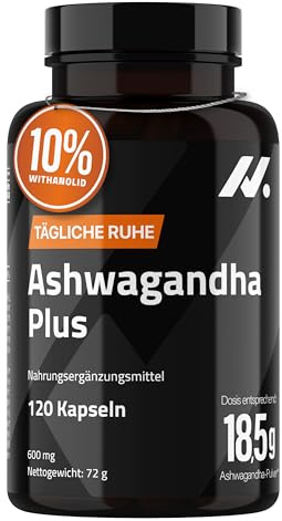 Ashwagandha Extracto 50:1 10% Withanólidos, Calma y Descanso - 120 Cápsulas | Relajación y bienestar diario, raíz de Withania somnifera, 18.450 mg equivalentes por dosis, adaptógeno puro sin estimulantes