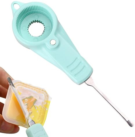 Ouvre-bouteille multifonctionnel – 15,5 cm pour bouteille de soda à économie de main d'œuvre avec design à engrenage magnétique | Pour boîtes de bière, canettes, eau minérale, coca et yaourt.