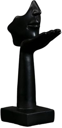 Zeitgenössische Statue, Sammlerstück für Heimdekoration, geeignet für Wohnzimmer, Schlafzimmer oder Büro, schwarze Schreibtischdekoration