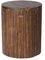 Patio Sense 62421 Michael runder rustikaler Gartenhocker aus Holz, für den Außenbereich und Beistelltisch, tragbar, anpassbar, Outdoor-Möbel – Edelrost
