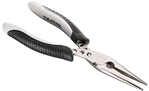 Daiwa DLTWTNN-6 Nickel D-VEC Needle Nose Pliers 6 w/Rubber True-Grip Handles