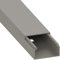 Habengut Kabelkanal (mit Montagelochung im Boden) 30x15 mm aus PVC, Farbe: Grau, Länge 1 m