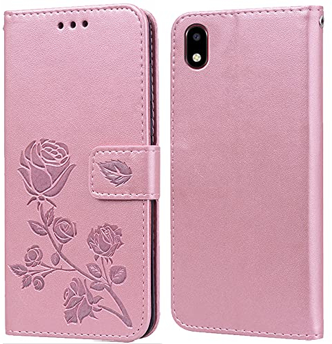 PKQTOP Hülle für ZTE Blade A3 2020 Handyhülle,Klappbar Tasche Case,Standfunktion,Kartenfach,Silikon Bumper,Stoßfeste Schutzhülle Cover für ZTE Blade A3 2020
