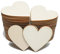 CUWELT 150 Stück 50mm Holzherzen Scheiben, 5cm Holzherzen Hochzeit, Naturholzscheiben Unlackiert, Deko-Herzen, DIY Handwerk Verzierungen, Kleine Holz Herzen für Basteln Hochzeit Gästebuch Beschriften
