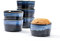 Moules à Soufflé, Ramequin Dish en Porcelaine 8oz - 240ml, Moules à Muffin/Cupcakes pour Four, Coupelle à Dessert 6 Pièces pour 6 Personens - Bleu, 10 x 5.5cm