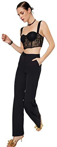 TRENDYOL Damen Hose Trendyol Women Normal Waist Wide Leg Wide Leg Trousers