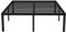 EMODA California King Bettgestell, 45,7 cm, robust, hoch, Metall, Cal King Plattform mit großem Stauraum, keine Boxspringfeder erforderlich, geräuschfrei, schwarz