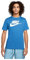 Nike Mens Short Sleeve T-Shirt Sportswear, Dk Marina Blue/White, AR5004-408, L