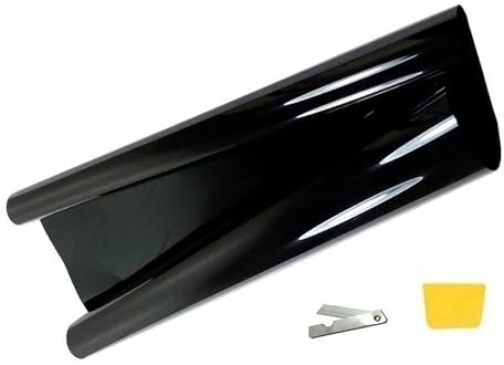 3,97€/m²- 3m Super Dark Black Scheibentönungsfolie Tönungsfolie für Auto Scheiben 95% Super Tief Schwarz |50 cm Breite inkl. ABG Auto-Tönungsfolie
