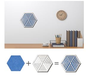 SUPERDANT Akustikpaneele Aus Holz, Meereswellen, Ausschnitt, Blaues Filz-Design, Schalldichte Wandpaneele, Dekorative Akustische Wandpaneele, Stilvolle, Aushöhlende Akustische Wandkunst