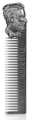 Bartkamm männer fein, bartkamm männer klein Anti-Static Hair and Beard Comb bartkamm männer metall for Grooming Beards, Mustaches