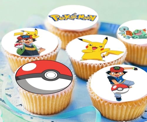 Anglesit Pre-Cut 1A Edible Stand up Wafer Paper Cupcake Toppers Cake Decorations Birthday Party P1 (12)