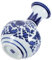 HOMOCONO Blaue Und Weiße Porzellanvase Getrockneter Blumentopf Vasendekoration Dekorativer Blumentopf Desktop Blumenvase Moderne Vase Kleine Blumenvase Blumenarrangement Behälter