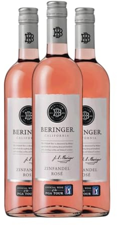 Beringer Classic Rosé Zinfandel California 75 cl Rosé-Wein (Karton mit 3 Flaschen von 75 cl)