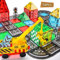 BuzzoXerex Magnetische Bausteine Stadtstraßen Set, 70 Magnetische Fliesen Straßenset, Magnetbausteine Set mit Ausfahrbarem Magnetkran, Magnet Spielzeug für Kinder ab 3 4 5 6 Jahre