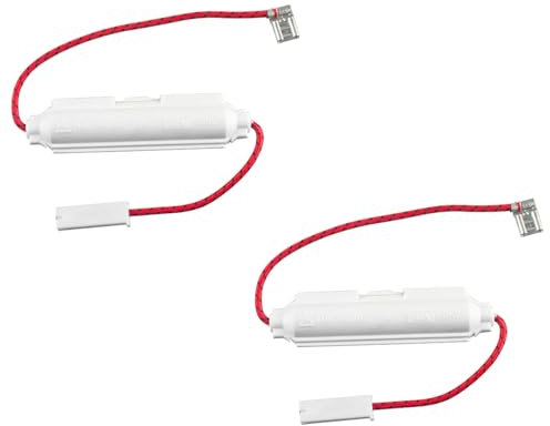 Laroal 2 fusibles de Alto Voltaje de 5 kV y 0,8 A para hornos microondas, portafusibles Universal para reparación de microondas, Accesorios de Repuesto para hornos microondas Blancos