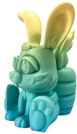 Generisch 3D Bedruckte Osterhasen Eier, Osterhasen -Figuren - Festival Kaninchen -Figurenspielzeug - Kaninchen Eggs Ostern Korb Stuffers Spielzeug für im Wohnzimmer Schlafzimmer Badezimmer Badezimmer
