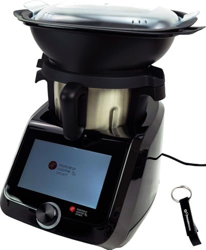 HEADNMORE® Bundle - SILVERCREST® Monsieur Cuisine Smart SKMS 1200 B2 Schwarz +Schlüsselanhänger