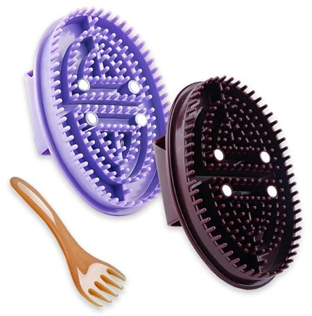 3Pcs Meridian Massage Brush, Massage Brush for Belly, Handheld Body Massager with Massages Comb Set Full Body Relaxation Comb Professional for Bodys Relaxation and Stress Relief