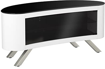 ZXLIHS Supporto TV Curvo bay per TV Fino a 55 Pollici - Bianco