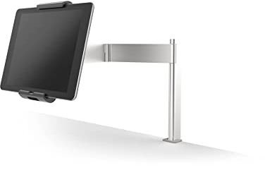Durable Tablet Tischhalterung (mit Schwenkarm für Tablets 7-13 Zoll, 360° drehbar mit Diebstahlsicherung) silber/anthrazit, 893123