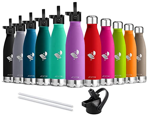 AORIN Vakuum-Isolierte Trinkflasche - 750ml - Wasserflasche BPA-Frei,24 H Kühlen & 12 H Warmhalten, Ideale Thermosflasche für Kinder, Schule, Sport, Outdoor, Fahrrad, Fitness