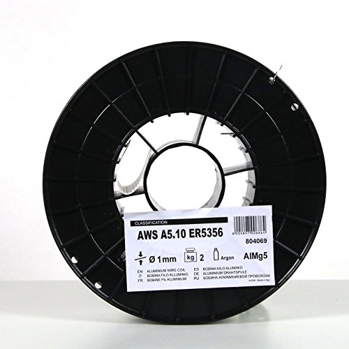 Telwin 804069 Bobina Filo Alluminio D. 1 mm 2 kg per Saldatura, 0.1 V, 1 mm - 2 kg, Grigio