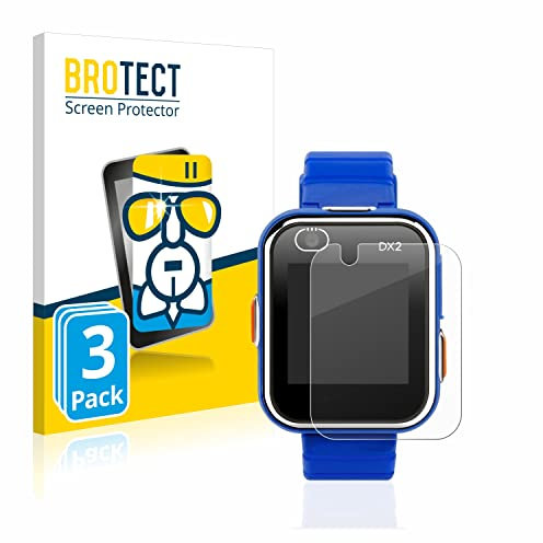 BROTECT Protector Pantalla Cristal para Vtech Kidizoom Smart Watch DX2 Protector Vidrio (3 Unidades) - [Dureza 9H, Anti-Arañazos]