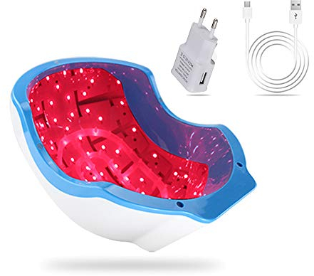 Dioden_80er_Licht_Therapie Haarpflege Helm Gerät BOWKA Technologie Premium Ideal für zu Hause oder unterwegs Geeignet für Männer und Frauen