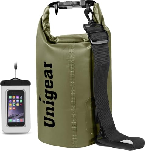 Unigear Bolsa Estanca 2L~40L Seca Impermeable + Funda De Movíl Camping Playa