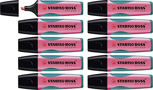 Stabilo BOSS SPLASH - Evidenziatore - Confezione da 10 - Rosa