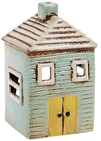 Village Pottery Blue House Teelicht