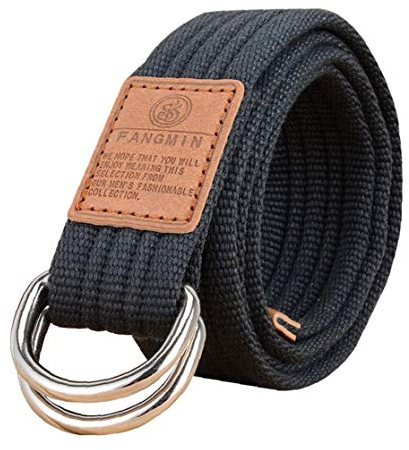 Casecover Leinwand Gürtel Web Belt Militärstil Mit Metall Doppel-d-ring-schnalle Für Unisex