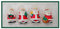 Krebs Glas Lauscha - Christbaumschmuck aus Glas - Mini Figuren Verschiedene Sorten - 4 Stück - kleine Glasfiguren (Weihnachtsmann)