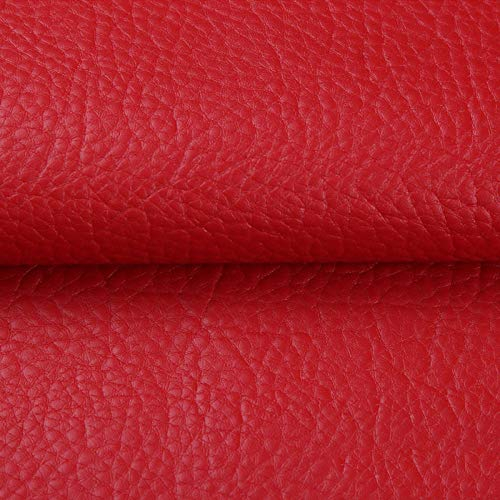 Leder Patch Kit Selbstklebende Lederflicken rot 42X138CM Aufkleber Patch Repair Lederreparatur Set Leder, Vinyl & Kunstleder Reparieren Kit Für Autositze