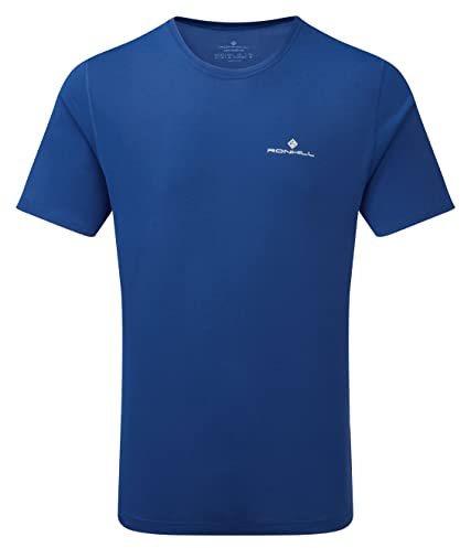 Ronhill Men's Core S/S Tee T Shirt, Drk Cobalt/Bright White, XL UK