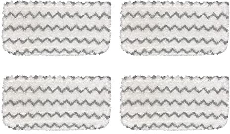 4 Pack Shark Steam Mop S1000 S1000A S1000C S1000WM S1001C Pads Set Washable Replacement Microfiber Mop Pads